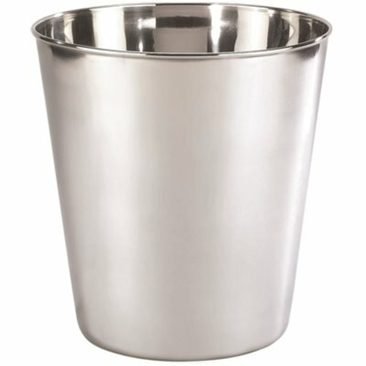 Basic 9 Qt. Wastebasket In Stainless Steel