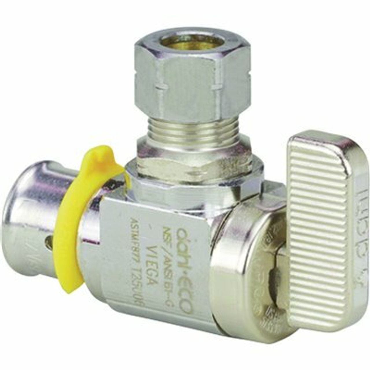 Viega Pureflow 1/2 In. X 1/4 In. Zero Lead Press Stop Valve Angled