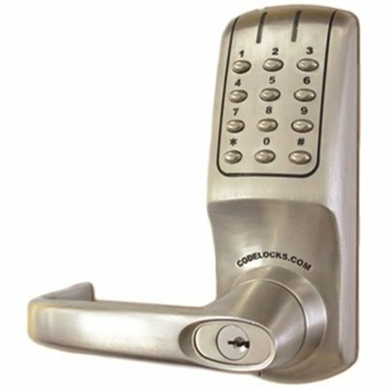 Codelocks Brushed Steel Electronic Keypad Door Lever - 3582259