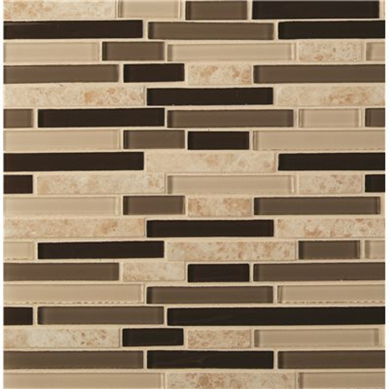 Msi Amalfi Cafe 12 In. X 12 In. X 6 Mm Interlocking Glass Porcelain Mosaic Tile (15 Sq. Ft. / Case)