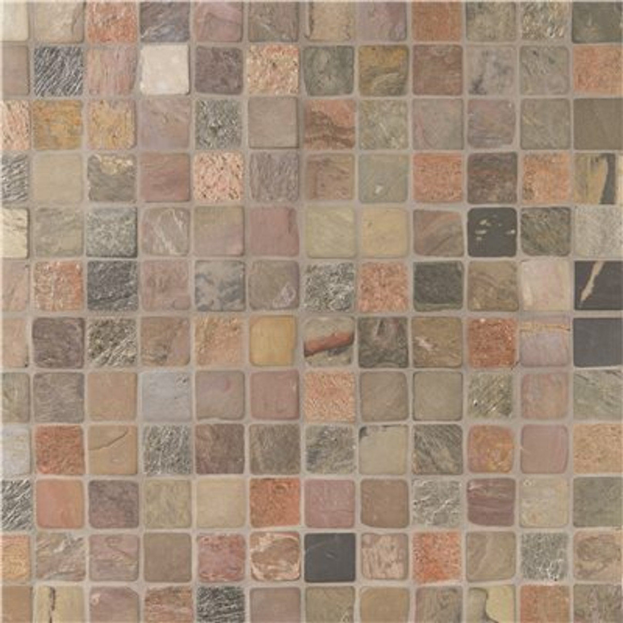 Msi Mixed Color 12 In. X 12 In. X 10 Mm Textured Slate Mosaic Tile (1 Sq. Ft.)