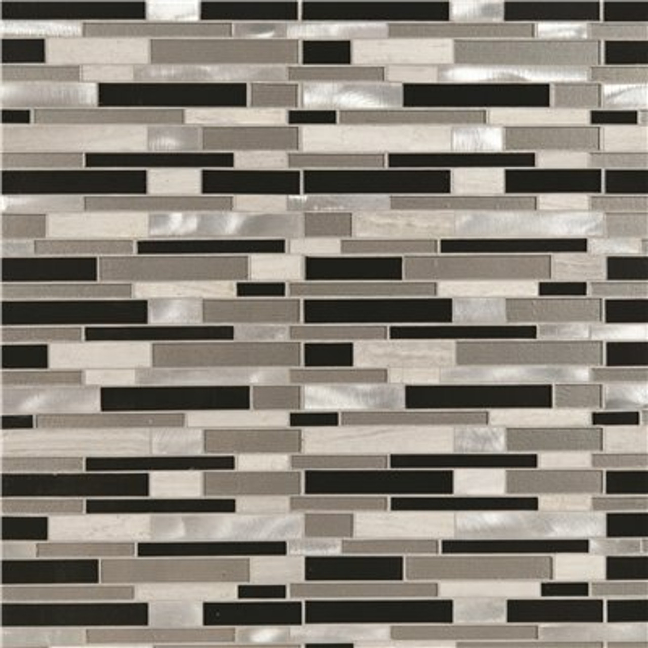 MSI Urban Loft Interlocking 12 in. x 12 in. x 0.16 in. Stone/Glass/Metal Mesh-Mounted Mosaic Wall Tile (20 sq. ft./Case)