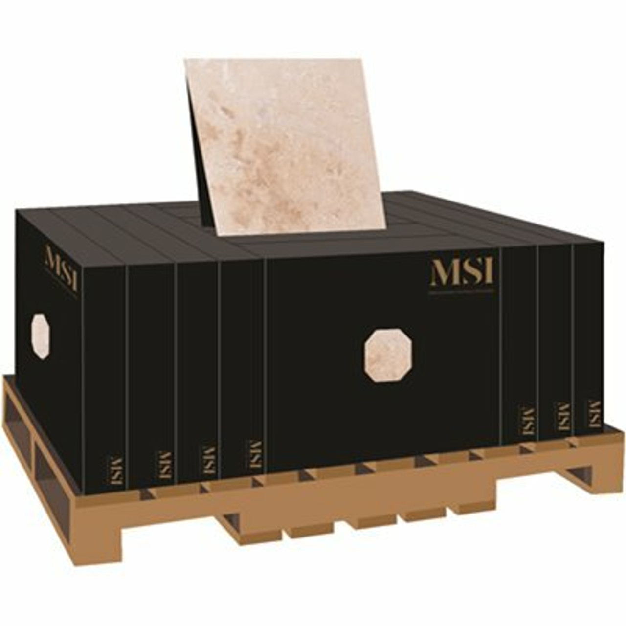 Msi Tuscany Classic 18 In. X 18 In. Honed Travertine Floor And Wall Tile (150 Pieces / 337.5 Sq. Ft. / Pallet)