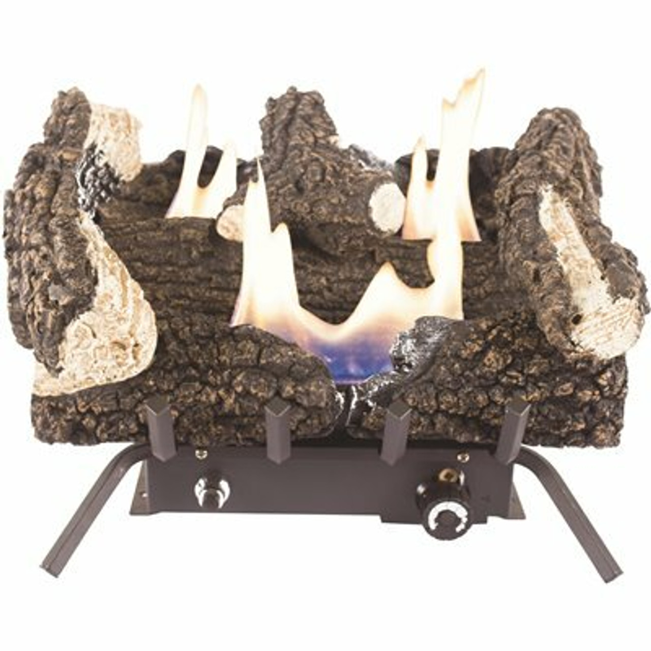 Pleasant Hearth Wildwood 18 In. Vent-Free Dual Fuel Gas Fireplace Logs