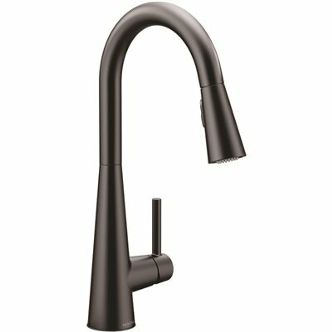 Moen Sleek Single-Handle Pull-Down Sprayer Kitchen Faucet With Reflex And Power Clean In Matte Black