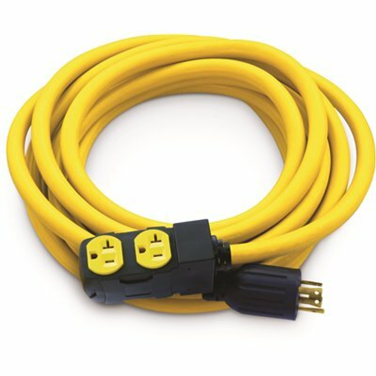 Champion Power Equipment 25 Ft. Nema L14-30P To 4X 5-20R Generator Cord In Yellow