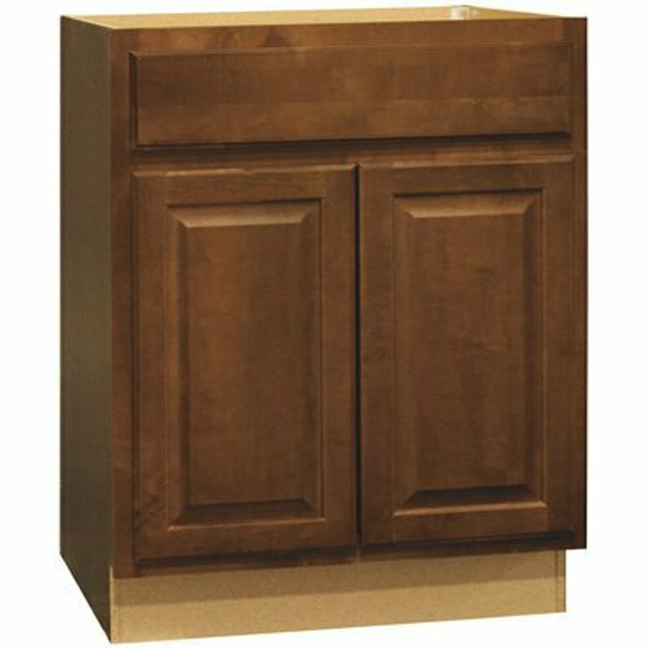 Hampton Bay Hampton Assembled 30 X 34.5 X 21 In. Bathroom Vanity Base Cabinet In Cognac