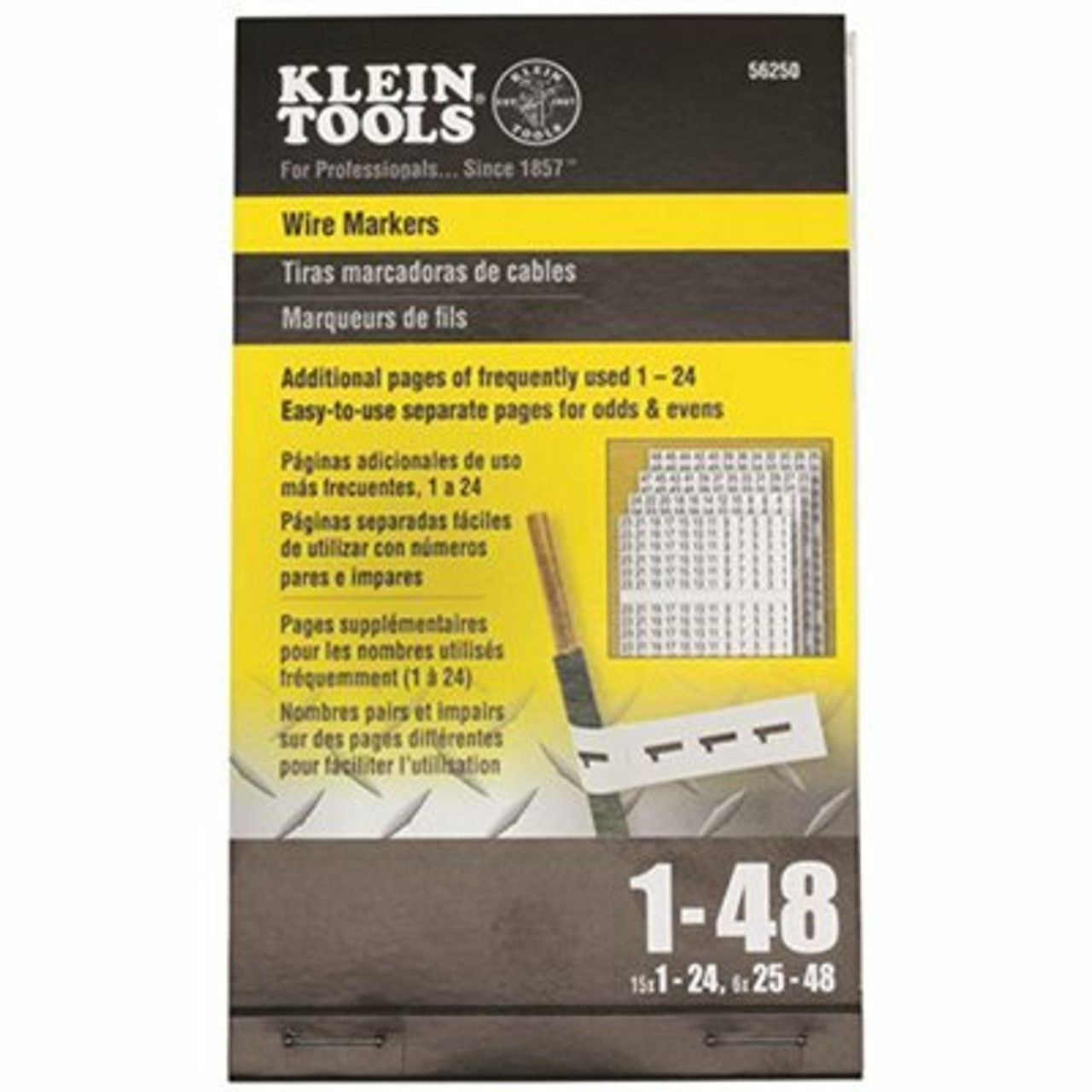 Klein Tools Wire Marker Book, 1-48