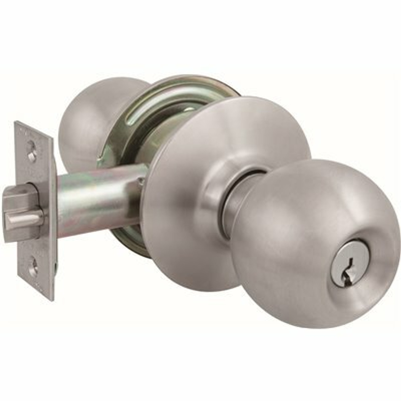 Us Lock 2010 Series Gr2 Entrance 2-3/4 In. Backset Us32D Ball Door Knob Sc1