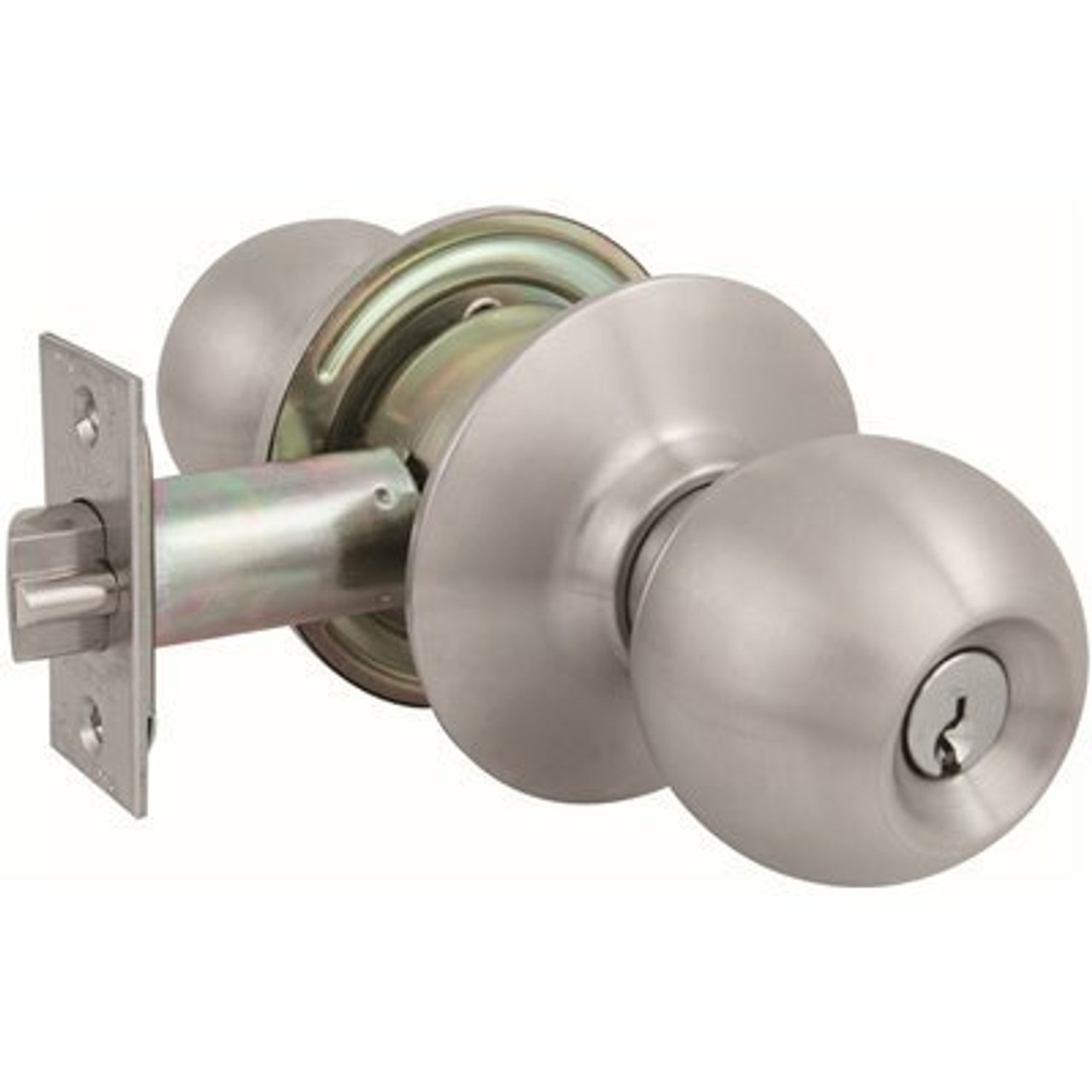 Us Lock 2010 Series Brushed Stainless Classroom Ball Knob Lockset Grade-2 Us32D