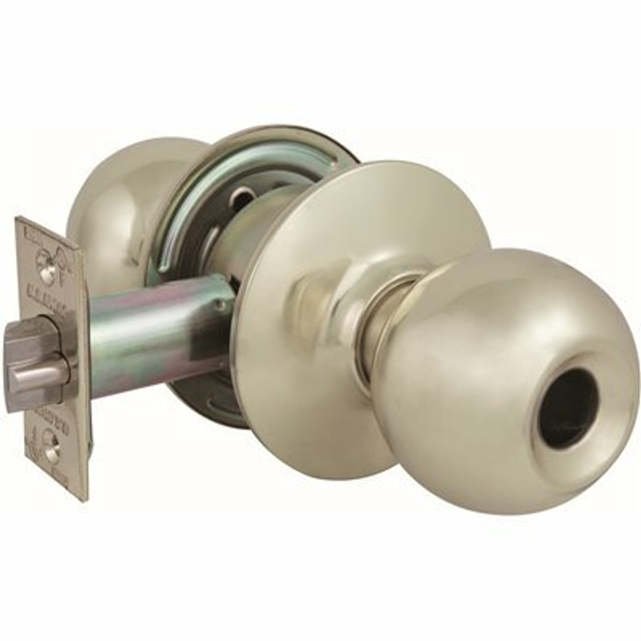 Us Lock 2010 Series Gr2 Entrance 2-3/4 In. Backset Us3 Ball Door Knob Less Cylinder