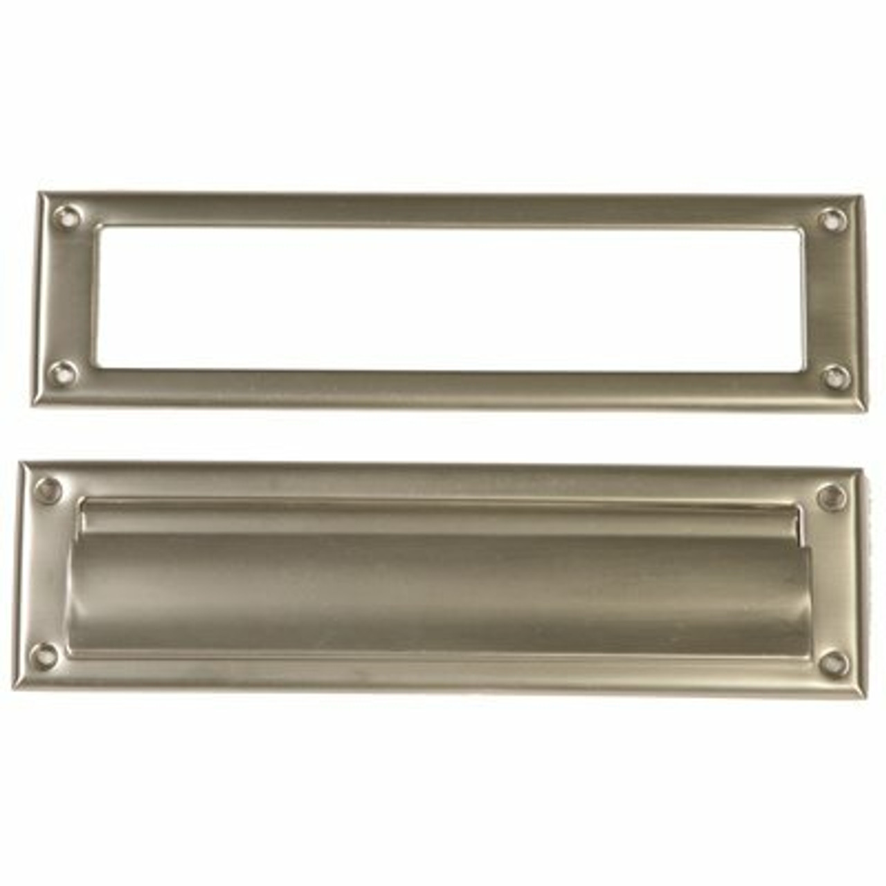 Gibraltar Mailboxes Steel Mail Slot Accessory, Satin Nickel Finish