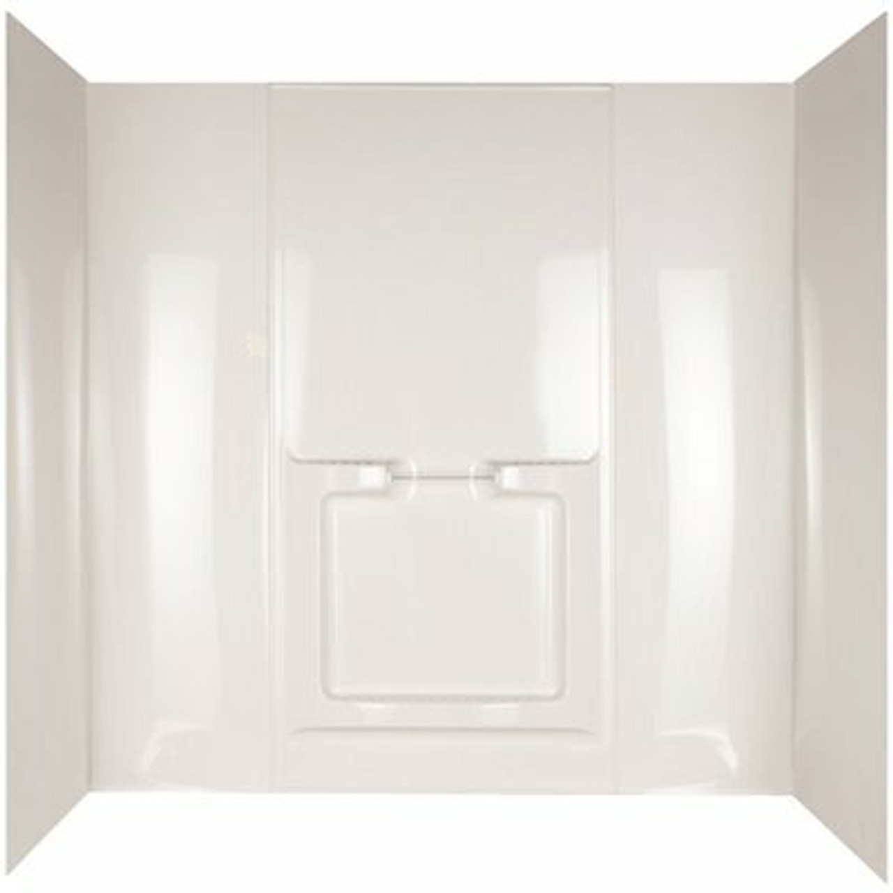 Allura 60 In. W X 58 In. H Five Piece Glue Up Tub Surrounds In High Gloss White