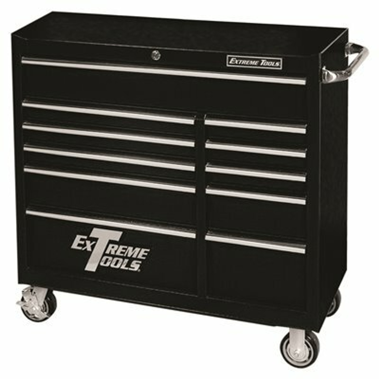 Extreme Tools 41 In. 11-Drawer Standard Roller Cabinet Tool Chest In Textured Black
