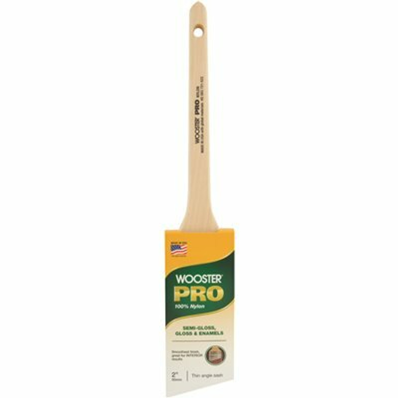 Wooster 2 In. Pro Nylon Thin Angle Sash Brush