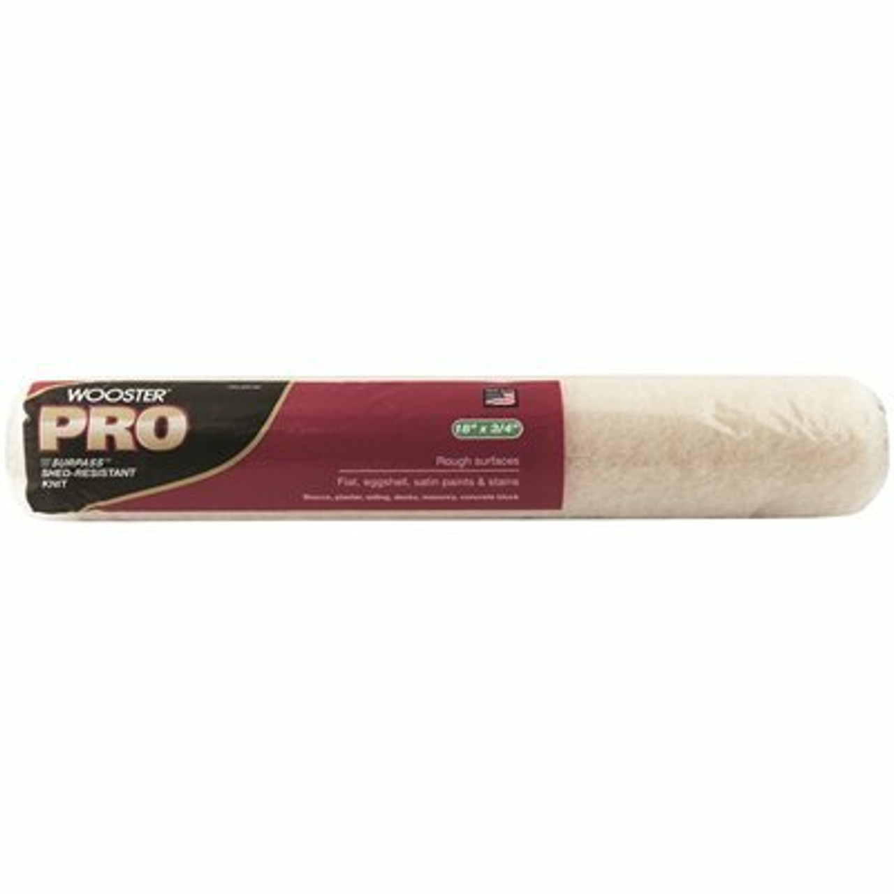Wooster 18 In. X 3/4 In. Pro Surpass Shed-Resistant Knit High-Density Fabric Roller Cover