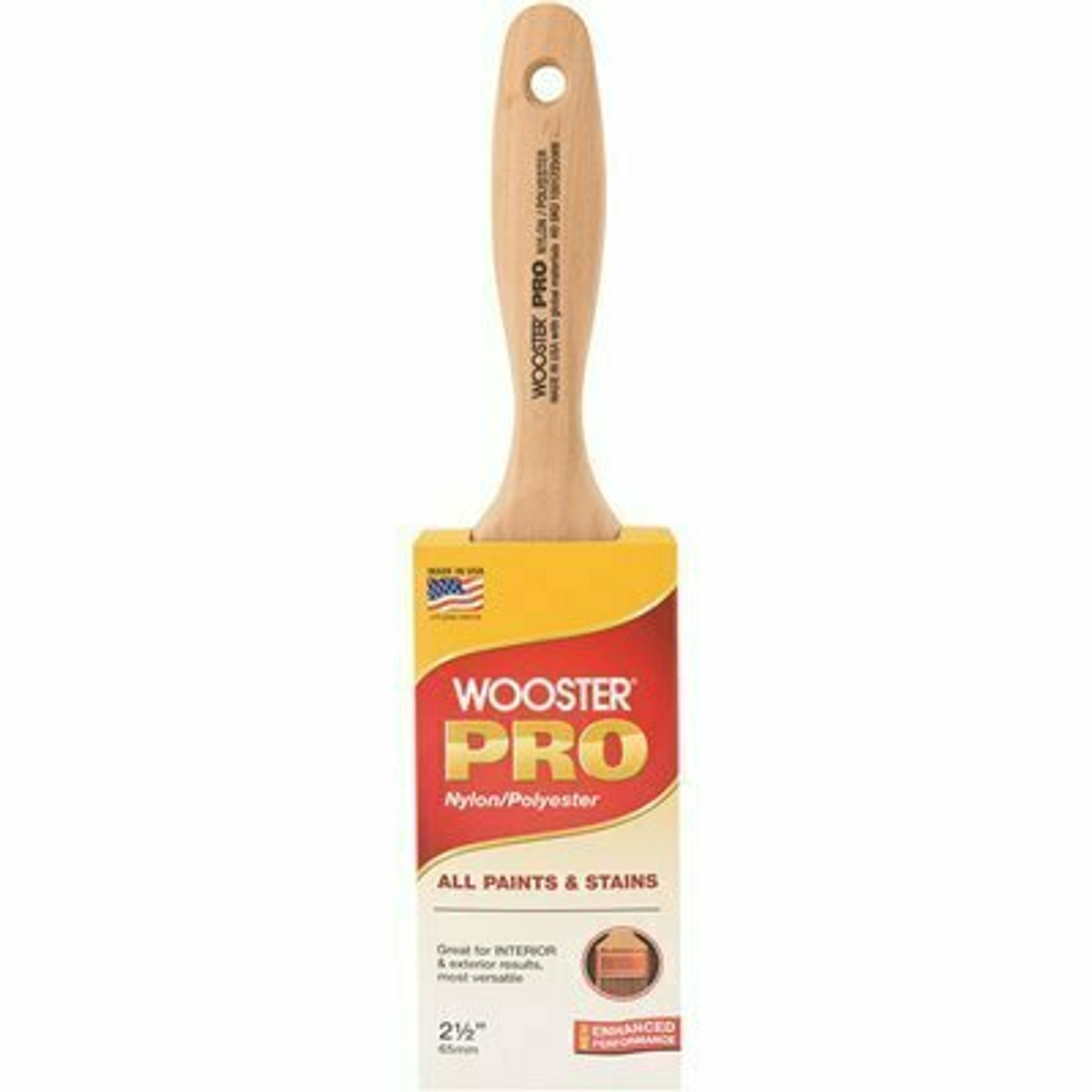 Wooster 2-1/2 In. Pro Nylon/Polyester Flat Brush