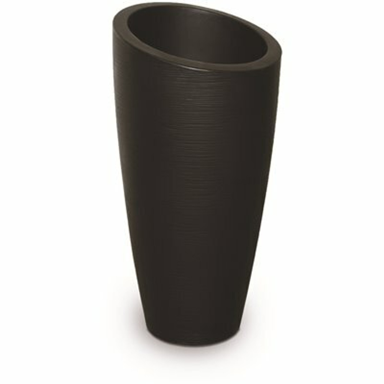 Mayne Modesto 32 In. Black Plastic Planter