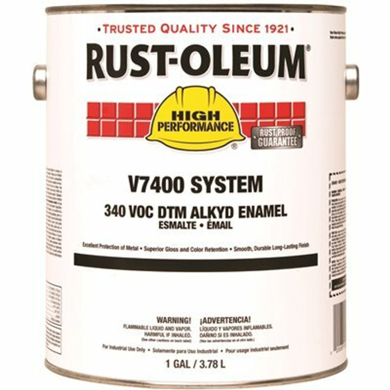 Rust-Oleum 1 Gal. V7400 340 Voc Dtm Silver Gray Interior/Exterior Alkyd Enamel Paint