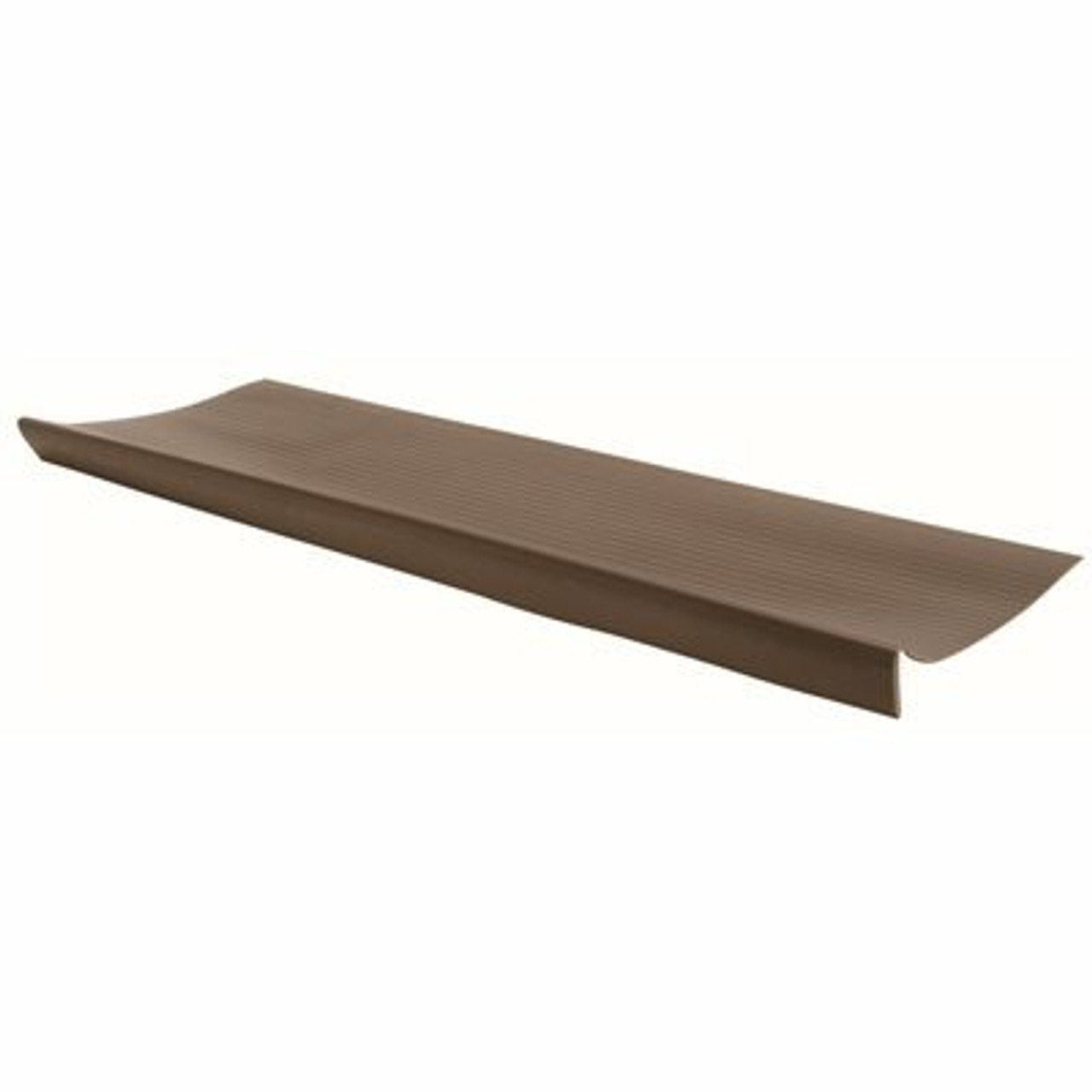 Sterling Brands Llc Stair Tread, Deep, Bull Nose, Brown, 9-7/8X24 In.