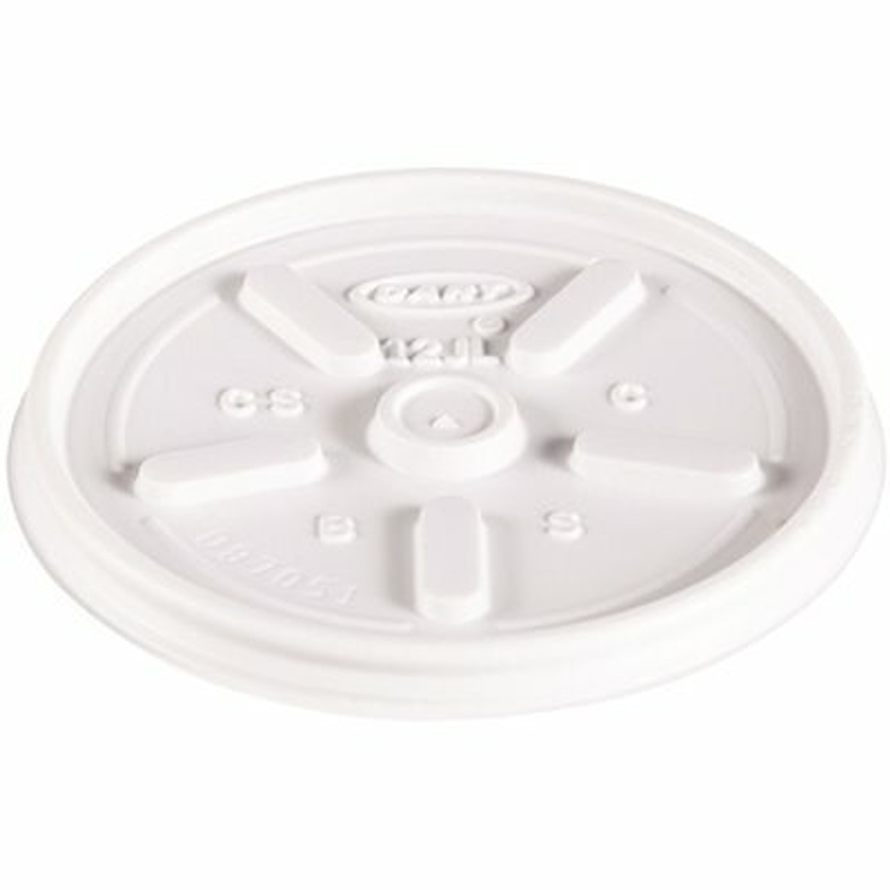 Dart Vented Lid For 12-Series J Style Cups And Containers, White (1000 Per Case)