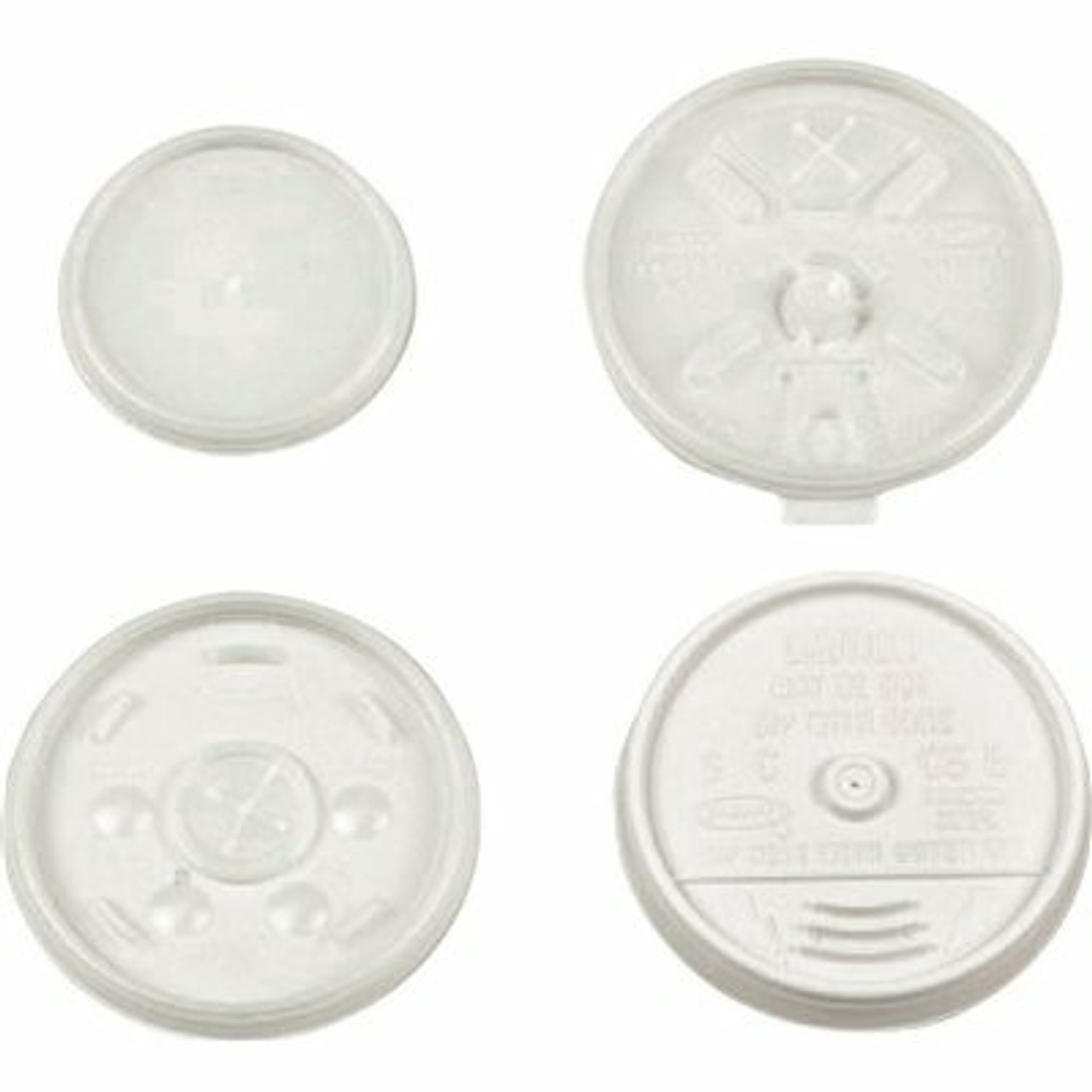 Dart 12-Series Translucent Straw Slotted Lid (1000 Per Pack)