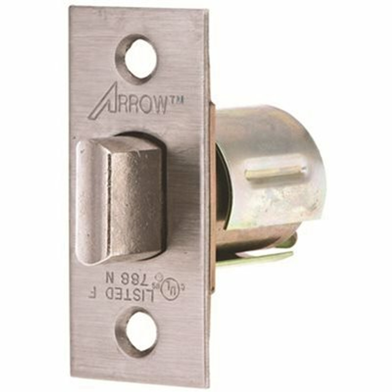 Arrow Lock Sierra Springlatch 2-3/8 in. Bs Flat Face Dull Chrome