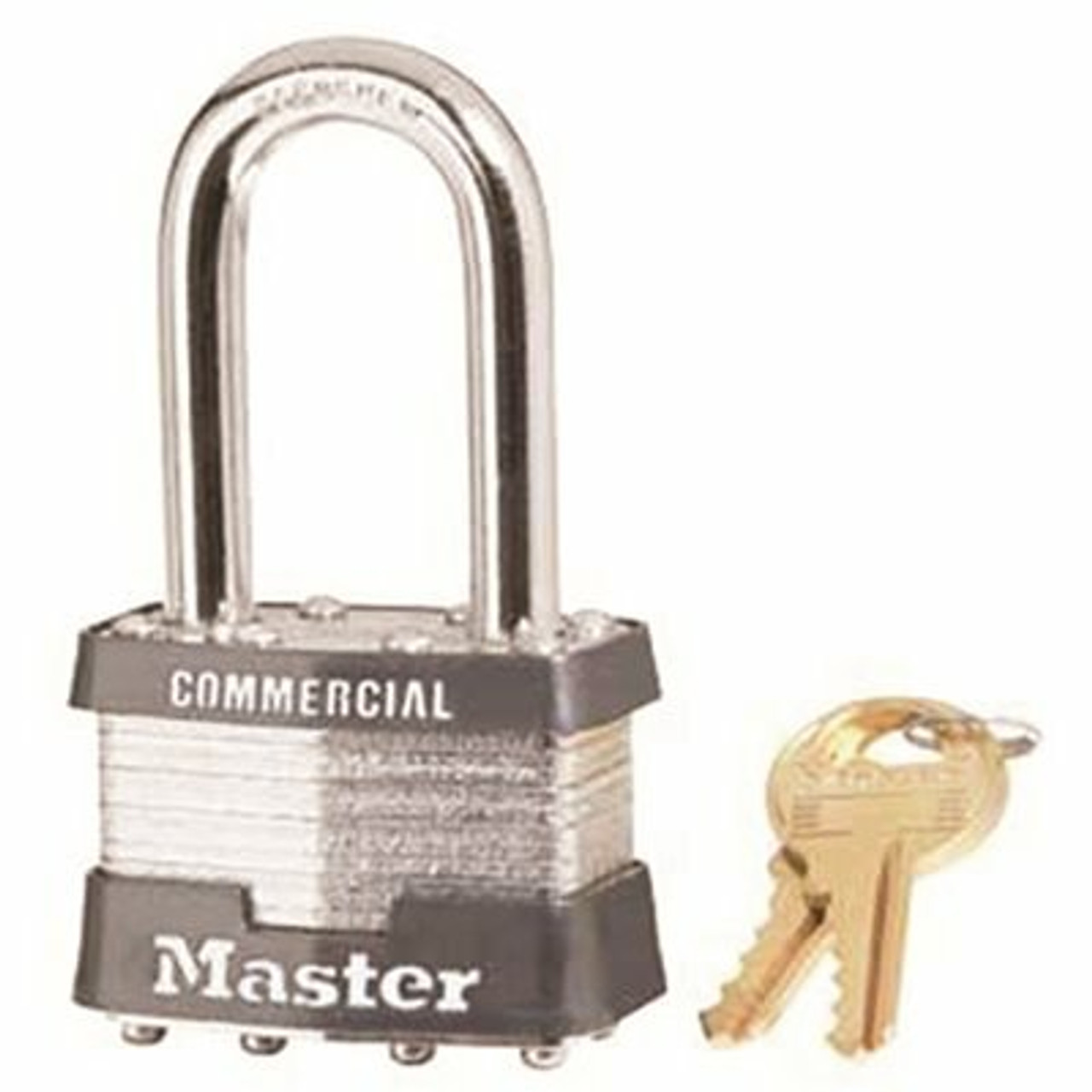 Master Lock No. 1 Steel Laminated Padlock 1-1/2 In. L Shackle Keyed Alike No. 2126