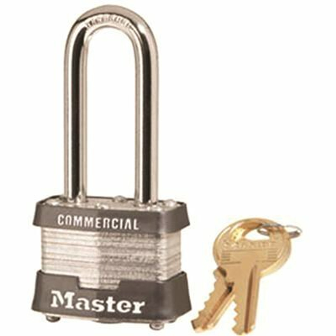 Master Lock No. 3 Steel Laminated Padlock 2 In. L Shackle Keyed Alike No. 0464