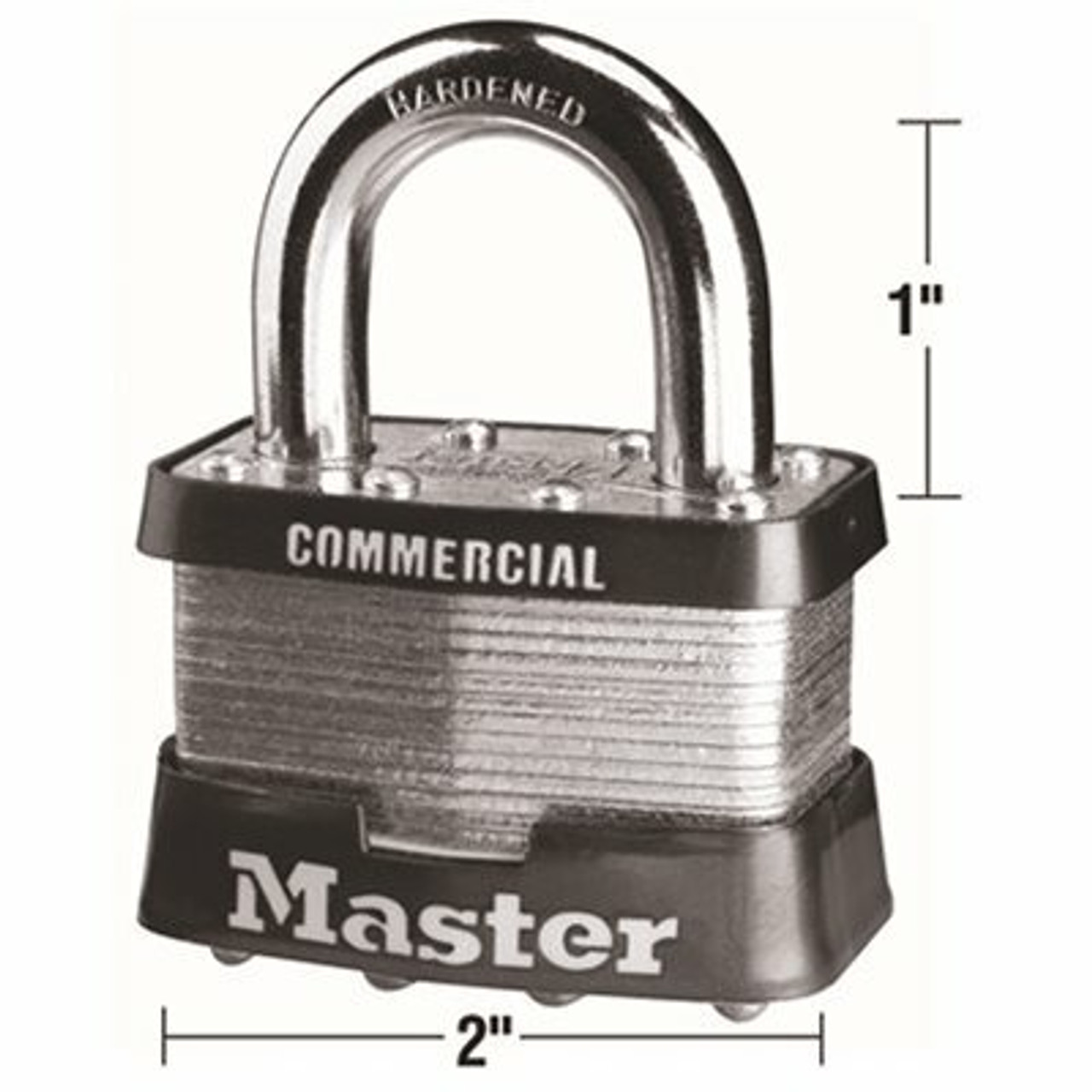 Master Lock Number 5 2 in. Bodylock Laminated Steel Padlock