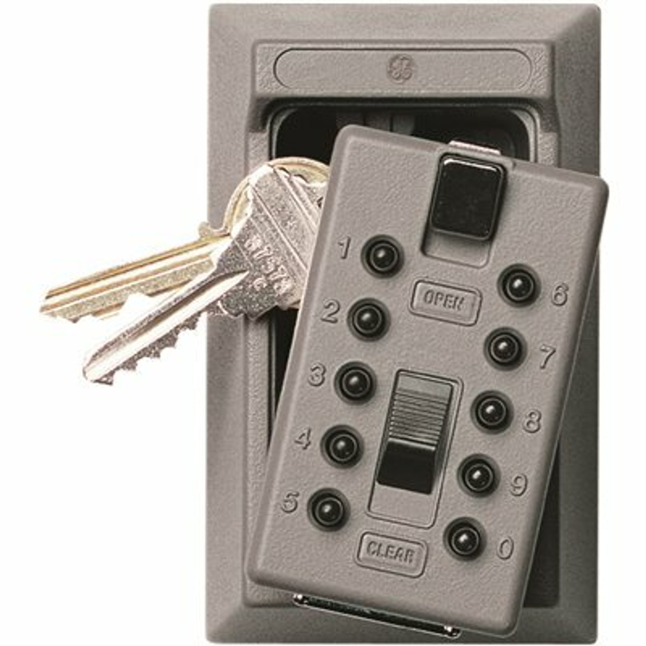 Kidde Mounted 5-Key Box With Pushbutton Combination Lock, Titanium