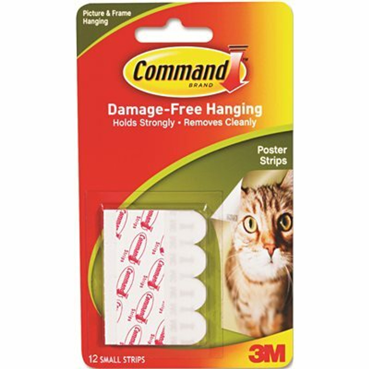 Command Small White Poster Hanging Strips (12 Strips)