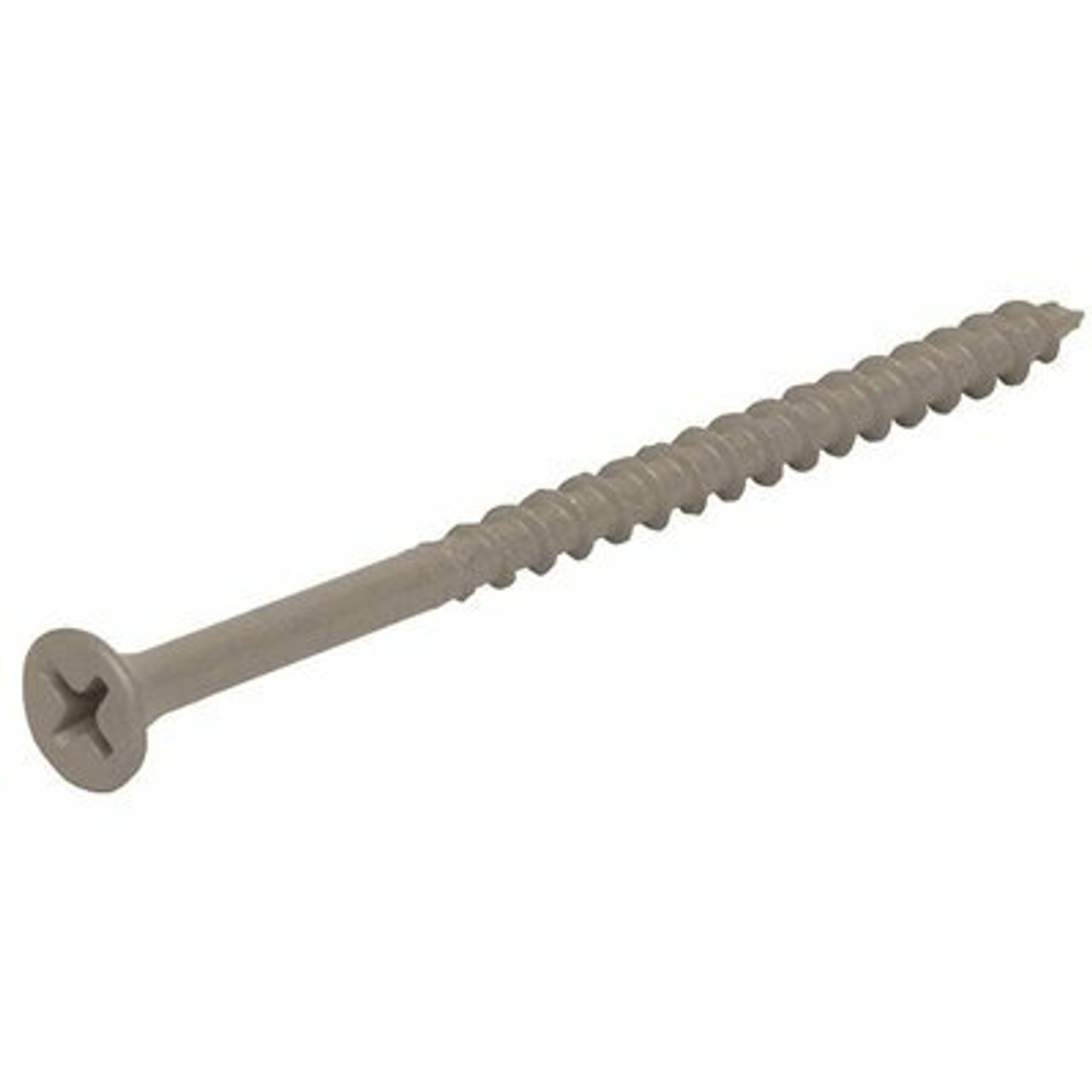 Grip-Rite #8 X 2-1/2 In. Philips Bugle-Head Sharp Point Polymer Coated Exterior Screw (5 Lbs.-Pack)