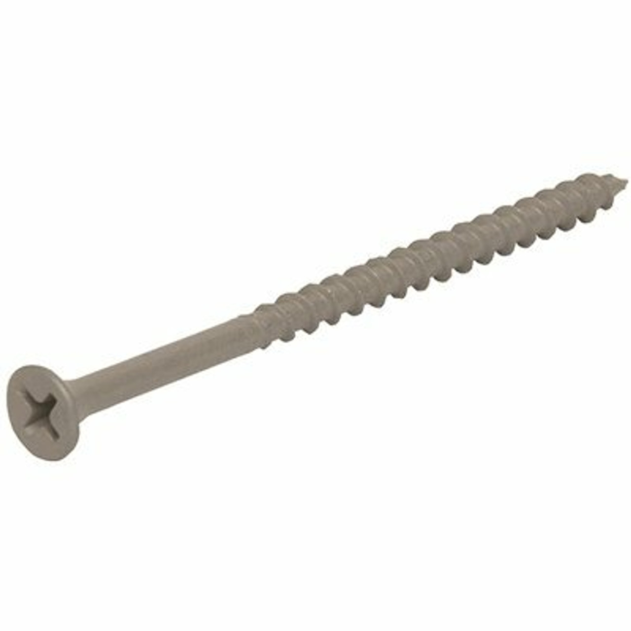 Grip-Rite #10 X 3-1/2 In. Philips Bugle-Head Coarse Thread Sharp Point Polymer Coated Exterior Screws (5 Lbs./Pack)