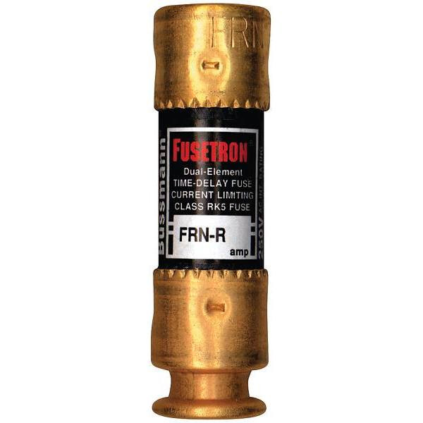Cooper Bussmann Frn Series 15 Amp Brass Time Delay Fuse Cartridges, Package Of 2