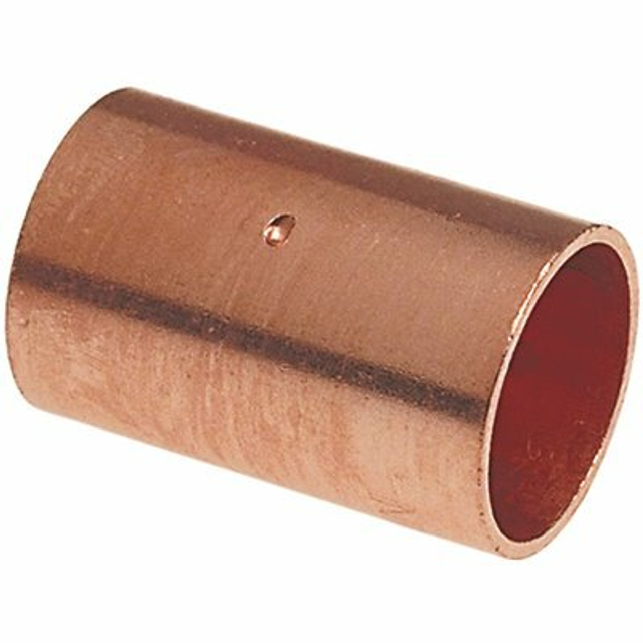 Nibco 1-1/2 In. Copper Pressure Cup X Cup Coupling With Stop Fitting