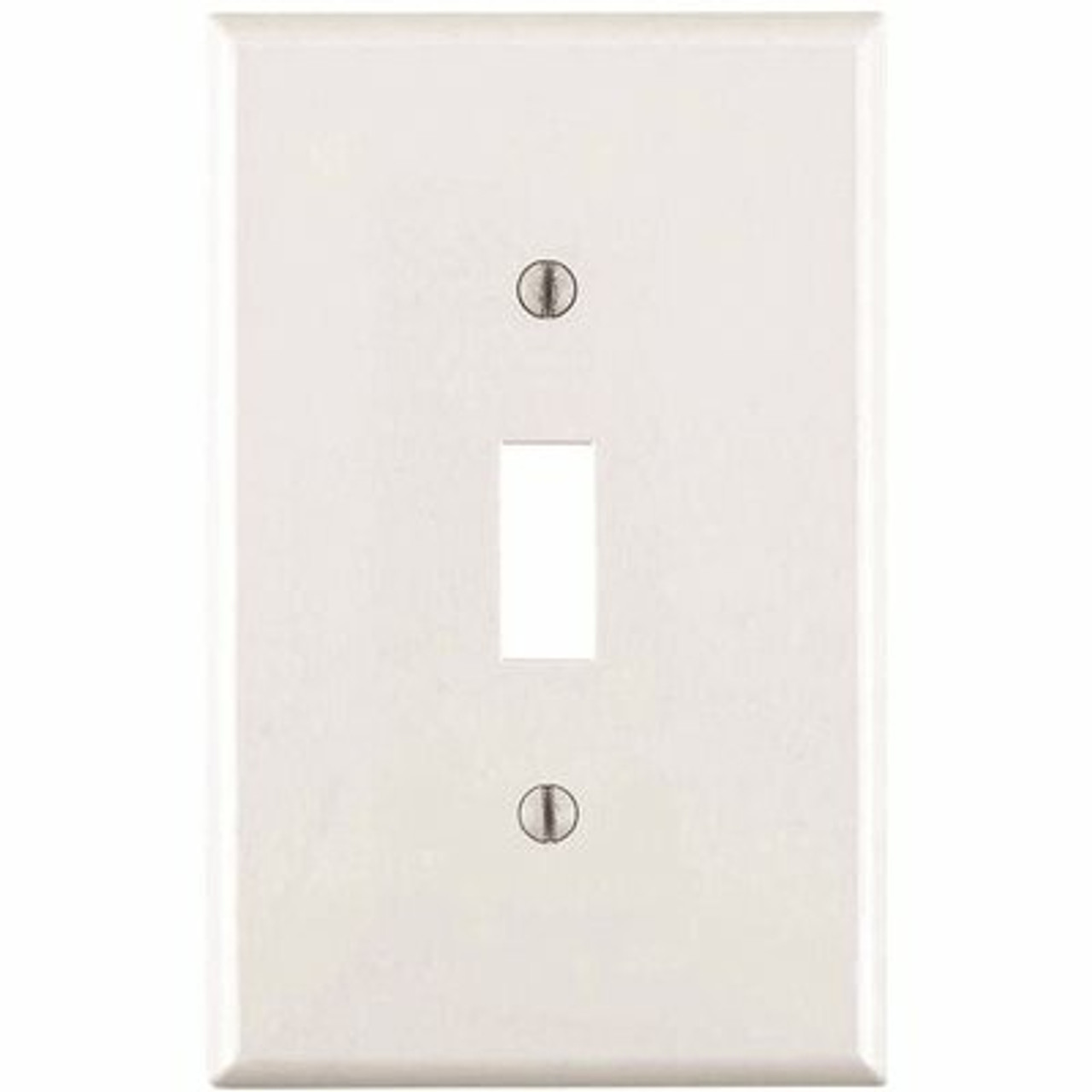 Leviton 1-Gang White Midway Toggle Nylon Wall Plate (10-Pack)