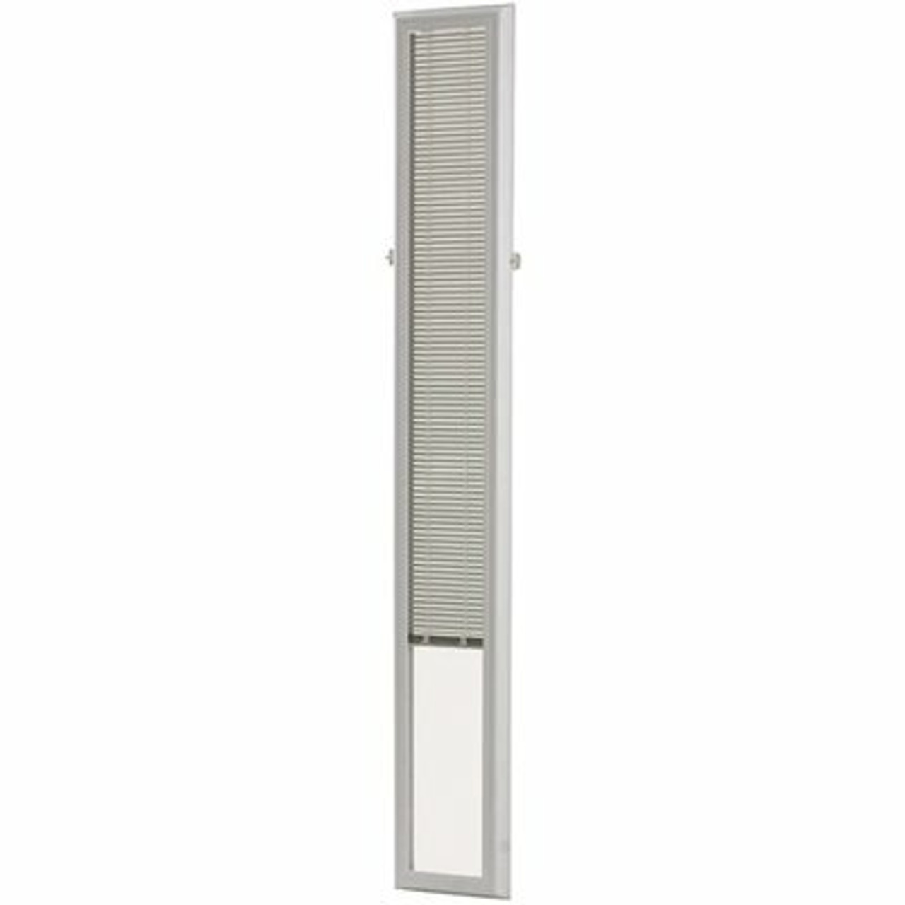 Odl White Cordless Add On Enclosed Aluminum Blinds With 1/2 In. Slats For 7 In. Wide X 64 In. Length Side Light Door Windows