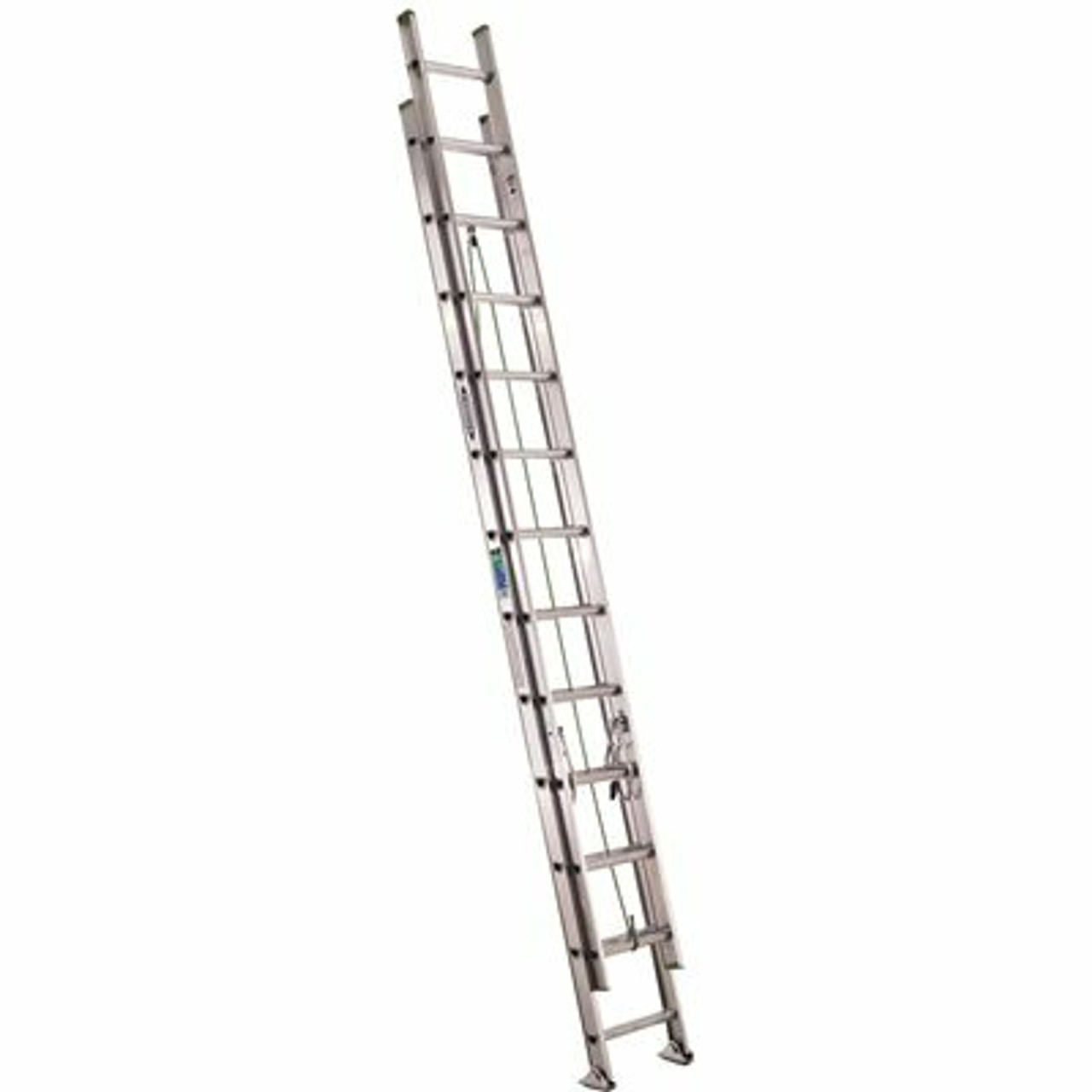 Werner 24 Ft. Aluminum Extension Ladder With 225 Lbs. Load Capacity Type Ii Duty Rating