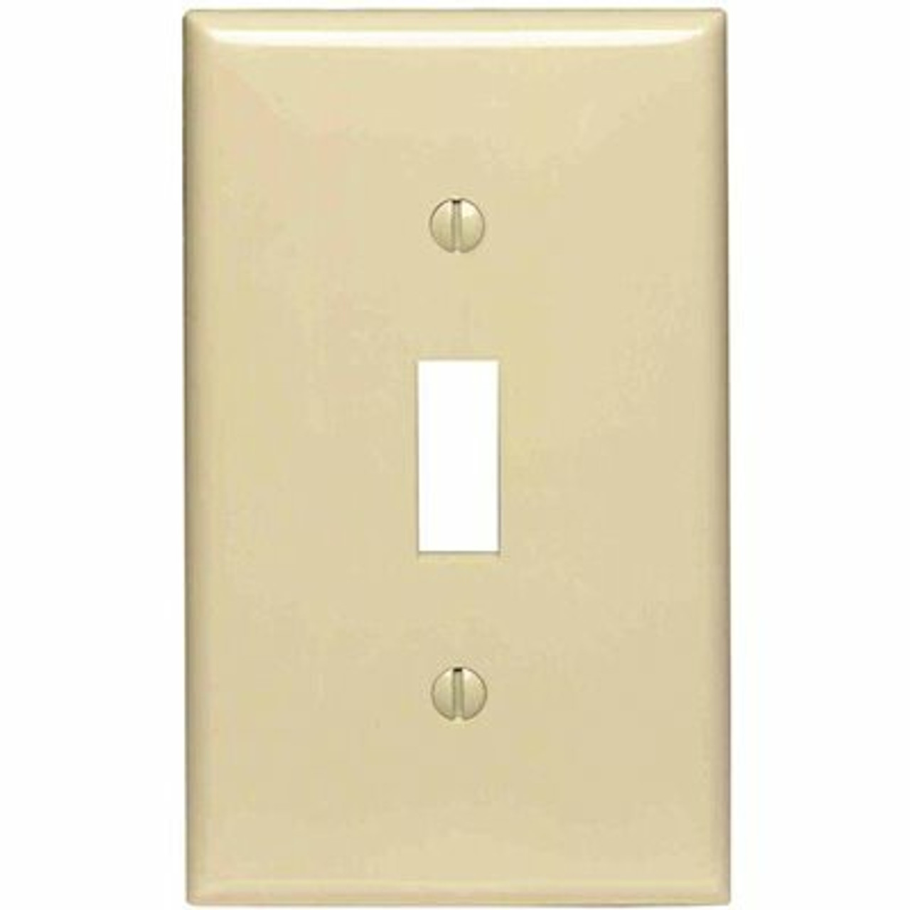 Leviton 1-Gang Ivory Midway Toggle Nylon Wall Plate (10-Pack)