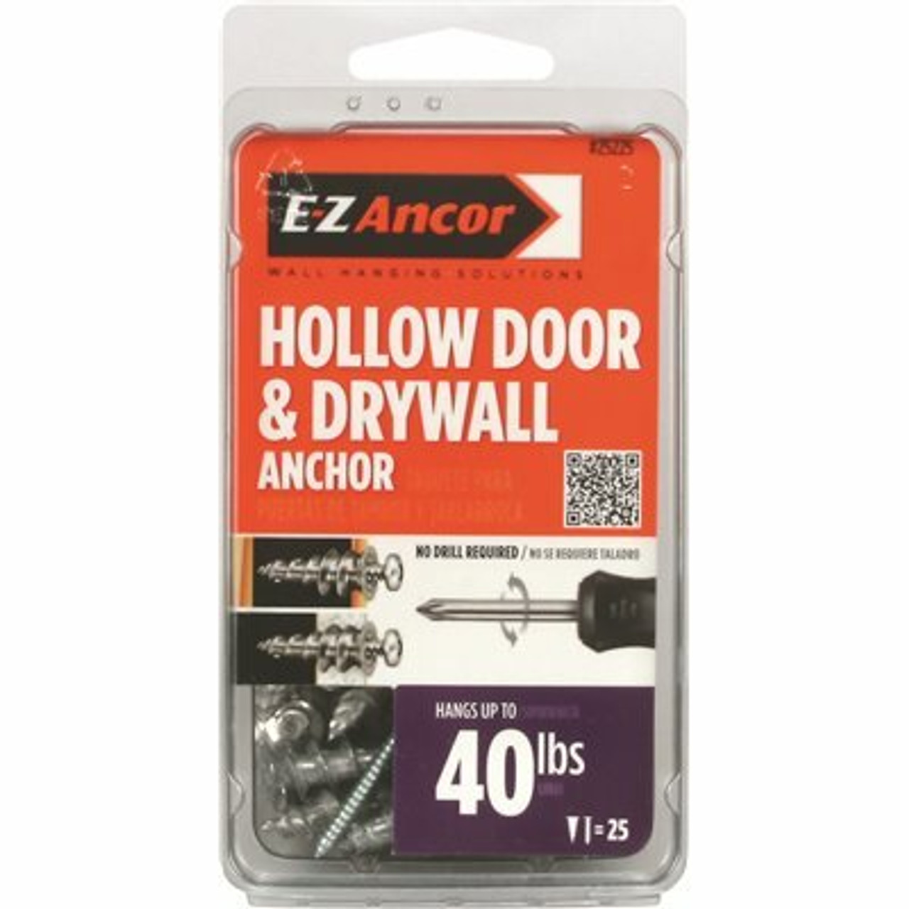 E-Z Ancor 1 In. Hollow Door And Drywall Anchors (25-Pack)