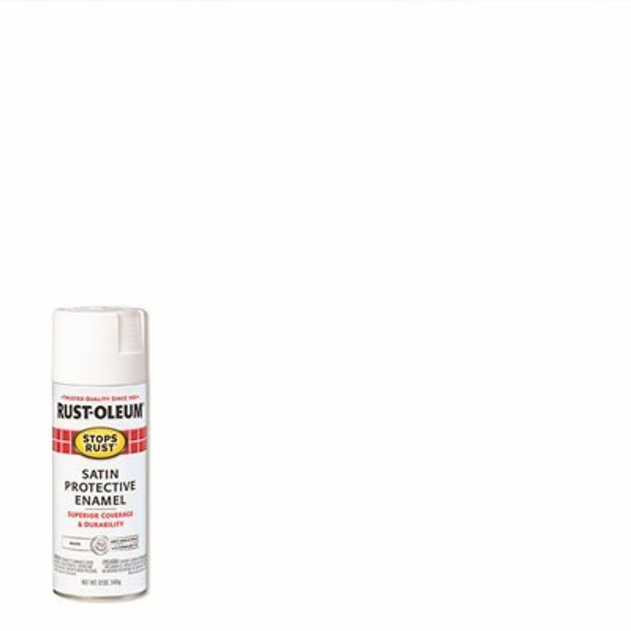 Rust-Oleum Stops Rust 12 Oz. Protective Enamel Satin White Spray Paint