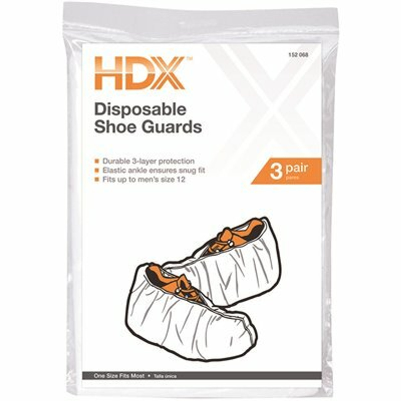 Hdx Disposable Shoe Covers (3-Pairs)