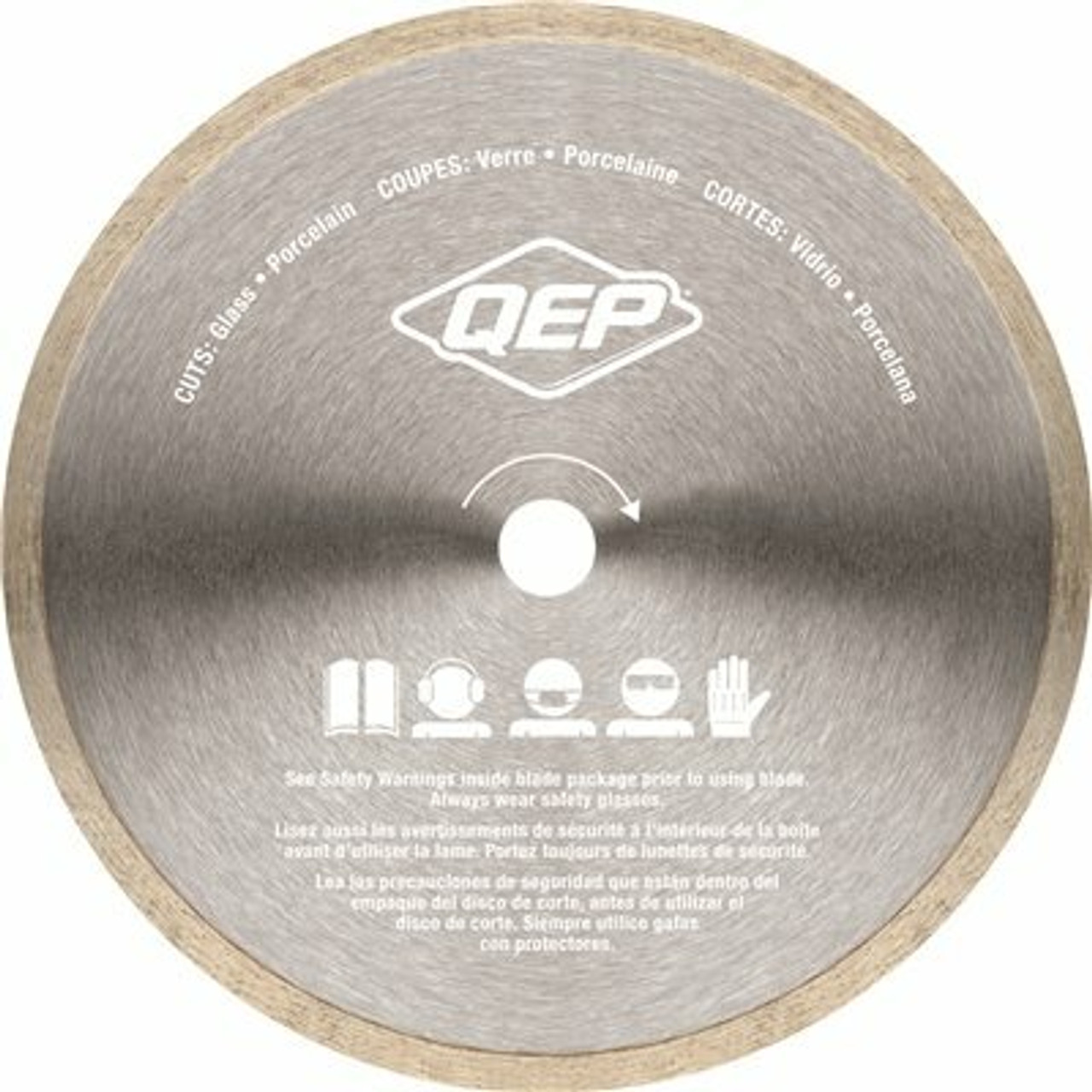 Qep Glass Series 7 In. Wet Tile Saw Continuous Rim Diamond Blade