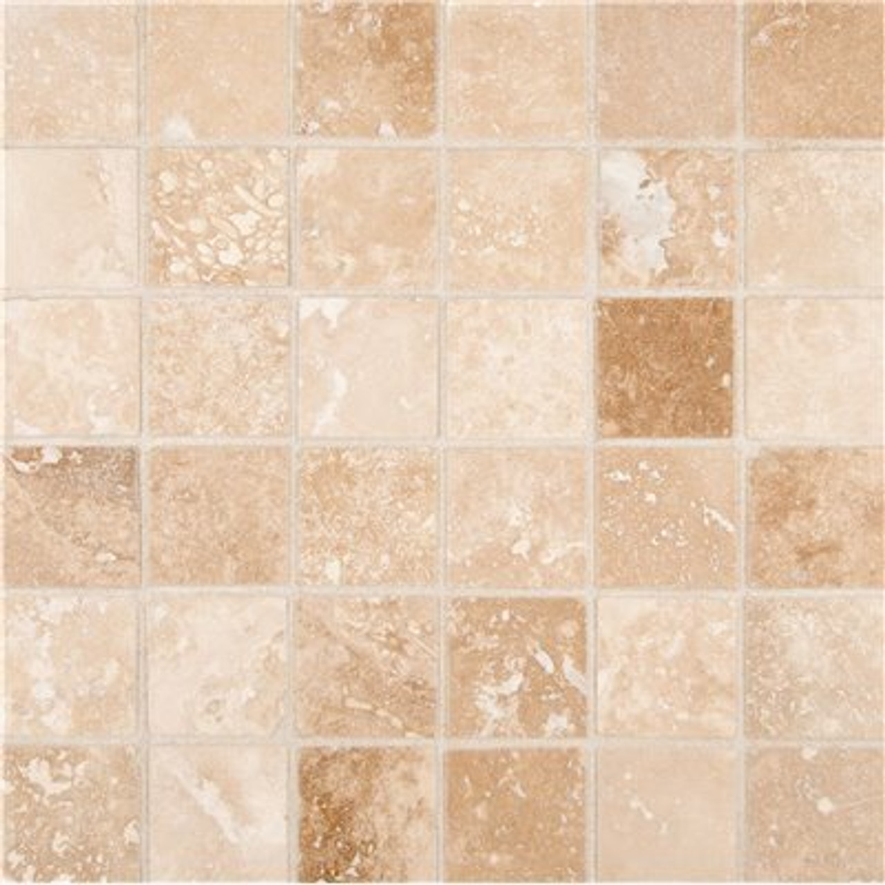 MSI Tuscany Ivory 12 in. x 12 in. Honed Travertine Patterned Look Floor and Wall Tile (10 sq. ft./Case)