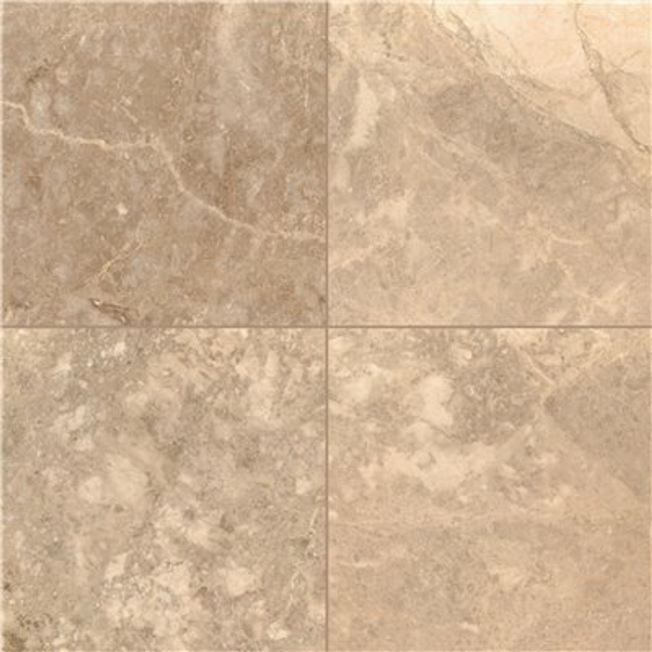 Msi Cappuccino 18 In. X 18 In. Polished Marble Floor And Wall Tile (9 Sq. Ft./Case)