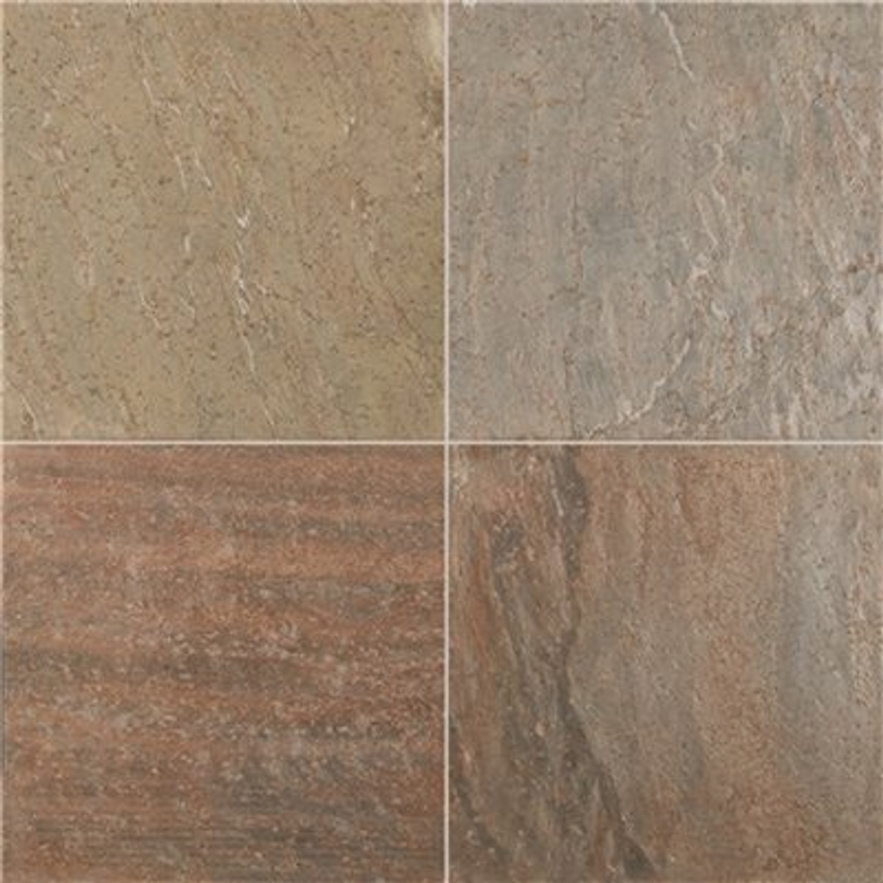 Msi Copper Fire 16 In. X 16 In. Honed Quartzite Floor And Wall Tile (8.9 Sq. Ft. / Case)