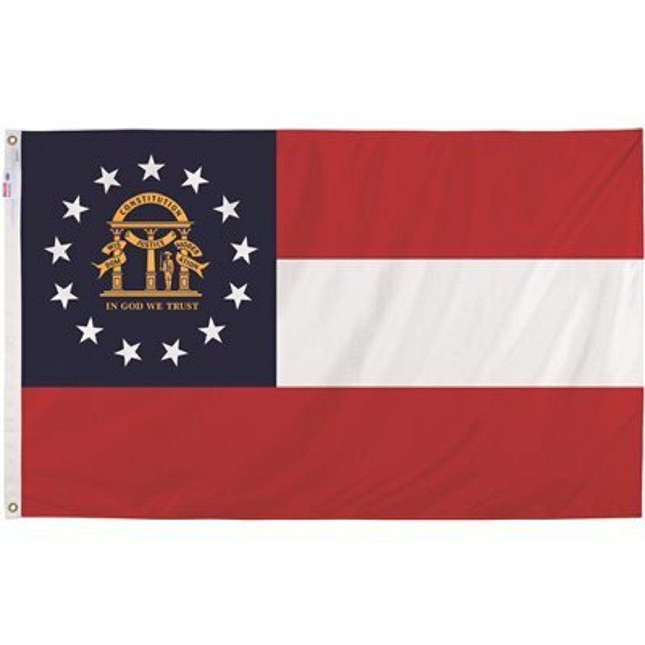 Valley Forge Flag 3 Ft. X 5 Ft. Nylon Georgia State Flag
