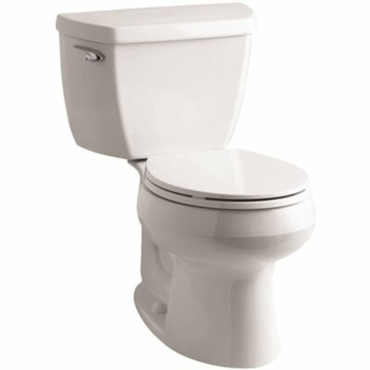 Kohler Wellworth Classic Complete Solution 2-Piece 1.28 Gpf Single Flush Round Toilet In White, Seat Included