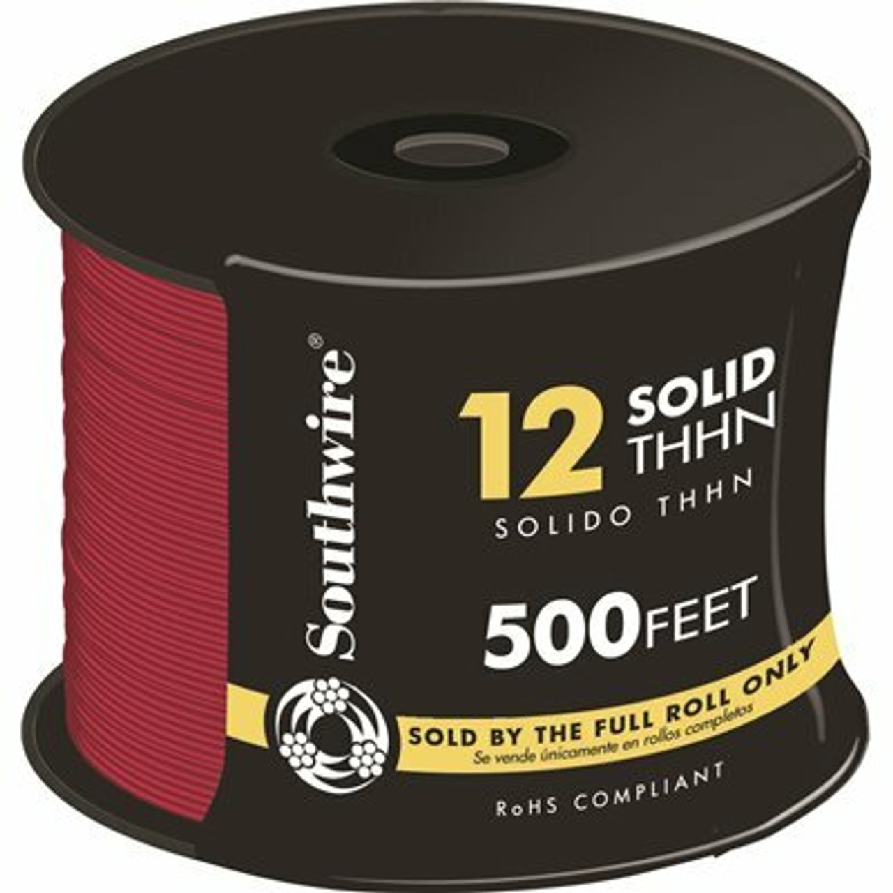 Southwire 500 Ft. 12 Red Solid Cu Thhn Wire